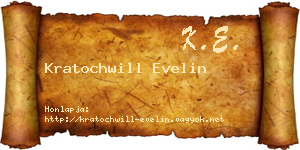 Kratochwill Evelin névjegykártya